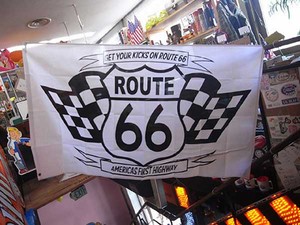 ROUTE66 FLAG（checker） / アメリカン フラッグ