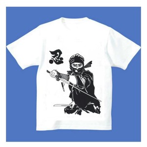 FJK 日本 お土産 Tシャツ 浮世絵 忍者 LLサイズ （ホワイト）T-026-LL