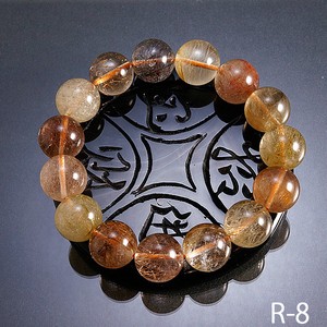 【天然石 ブレスレット】カラフルルチルクォーツ(針水晶)14mmブレス(その2)【天然石 ルチル】