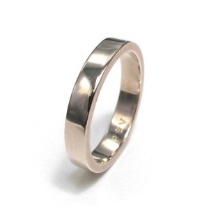 Silver-Based Plain Ring Design sliver Pink Rings M Simple