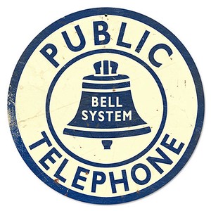 【スティールサイン】【etc.】Bell Telephone PT-PTS-181