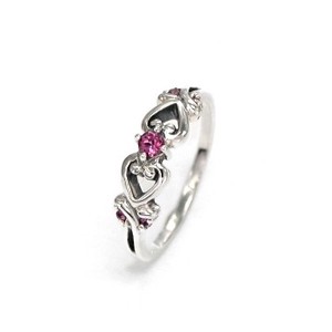 Silver-Based Garnet Ring sliver Rings Ladies'