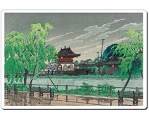 日本 (Japan) 浮世絵 (Ukiyoe) マウスパッド (Mausupad) 12018 川瀬巴水 - 不忍池の雨