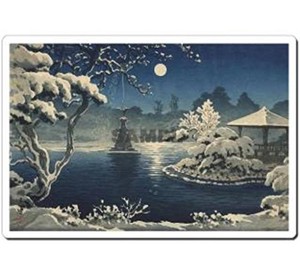 日本 (Japan) 浮世絵 (Ukiyoe) マウスパッド (Mausupad) 14014 土屋光逸 - 日比谷の月