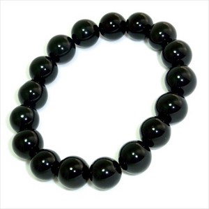 【天然石ブレスレット】黒オニキス(12mm)ブレス【天然石 オニキス】