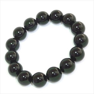 【天然石ブレスレット】黒オニキス(14mm)ブレス【天然石 オニキス】
