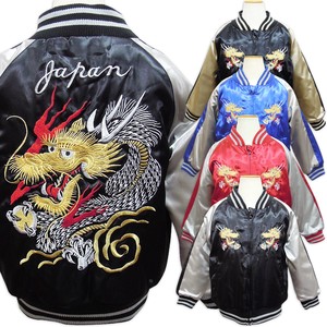 Kids' Jacket Sukajan Jacket Outerwear Embroidered 90cm ~ 160cm