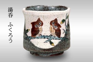 Kutani ware Japanese Teacup Owl