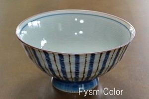 Hasami ware Rice Bowl Stripe L size Made in Japan