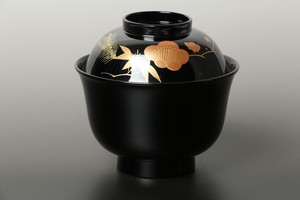 Soup Bowl Urushi coating Sho-Chiku-Bai