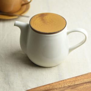 深山 bico ティーポット キューラ型 カラメルブラウン[茶58][日本製/美濃焼/洋食器]