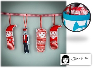 手作りソーイングキット『Small X-mas Ornament（クリスマスオーナメント）』by Jane Foster