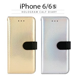 【★iPhone6/6s ケース】 手帳型 HANSMARE Hologram Calf Diary（ホログラムカーフダイアリー）
