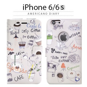 【★iPhone6/6s ケース】 Happymori Americano Diary（アメリカーノダイアリー）