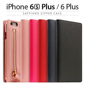 【★iPhone 6s Plus/6 Plus ケース】 手帳型 Saffiano Zipper Case（サフィアーノジッパーケース）