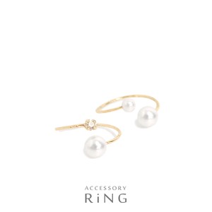 Pearls/Moon Stone Ring Pearl Design M
