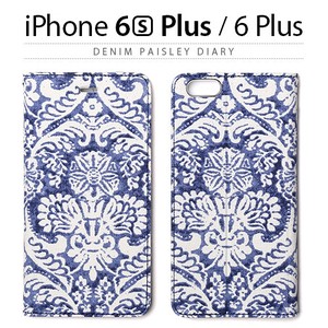 【iPhone6s Plus/6 Plus ケース】 手帳型 ZENUS Denim Paisley Diary（デニムペイズリーダイアリー）