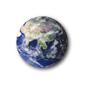 惑星缶バッジ CBWS-01 地球 Earth アース（32mm）