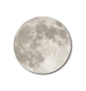 惑星缶バッジ  CBWS-14 月 Moon ムーン（76mm）