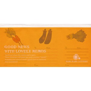 GOOD NEWS WITH LOVELY MEMOS o-y09　vegetable
