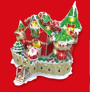 3Dパズル LEDライト付きクリスマスシリーズ【Christmas Castle】
