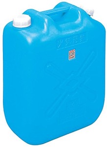 北陸土井 日本製 Japan 灯油缶スリム20L・適合マーク付 ブルー