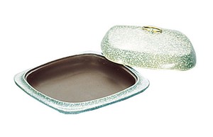 SAアルミ角陶板鍋（石目）