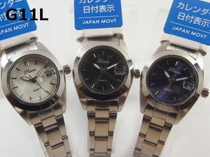 POLARIS　レディース腕時計　メタルウォッチ　カレンダー付　日本製ムーブメント