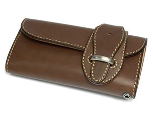Trifold Wallet Brown Cattle Leather