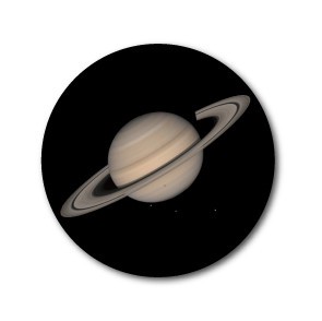 惑星缶バッジ  CBWS-20 土星 Saturn サターン（76mm）