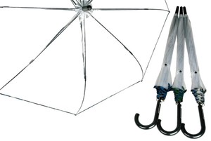 ビニール傘　迷彩パイピング　60cmジャンプ　 グラスファイバー親骨