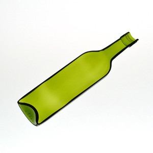 《日本製》FUNEW　ワインボトル　ハーフカット　M　グリーン【トレー】【皿】【おつまみ】