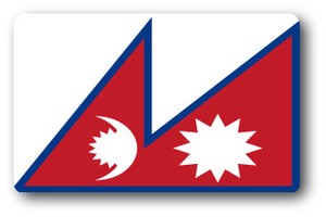 SK-226 国旗ステッカー ネパール（NEPAL） 国旗100円ステッカー