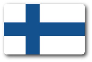 SK-228 国旗ステッカー フィンランド（FINLAND） 国旗100円ステッカー