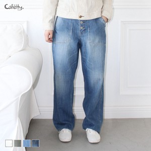 Denim Full-Length Pant cafetty Wide Pants
