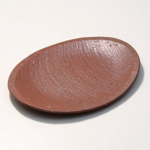 Shigaraki ware Main Plate Figs Koban 22cm
