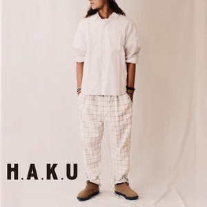 【SALE】リネン素材イージーパンツ H.A.K.U/HK0007