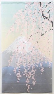 【直送可】大人気 富士山のれん 『春富士』