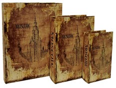 【別途送料】ブックボックス『MOSCOW』/ブック型収納ボックス/小物入れ/インテリア雑貨/アパレル店舗