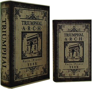 【送料無料】ブックボックス『TRIUMPHAL』ブック型収納ボックス/小物入れ/インテリア雑貨/アパレル店舗