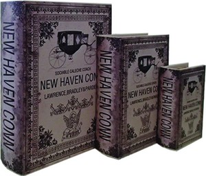 【送料無料】ブックボックス『NEW HAVEN CONN』ブック型収納ボックス/インテリア雑貨/アメリカン雑貨