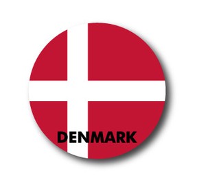 国旗缶バッジNO. CBFG-042　DENMARK（デンマーク）