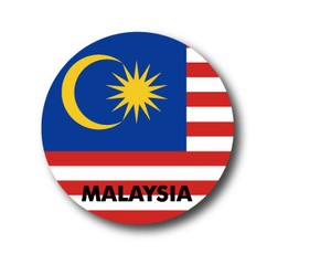 国旗缶バッジNO. CBFG-052　MALAYSIA（マレーシア）