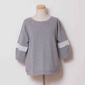 T-shirt Pullover Spring/Summer Docking Cotton Natural Made in Japan