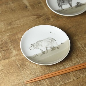 Mino ware Main Plate Bear M Miyama Western Tableware Made in Japan