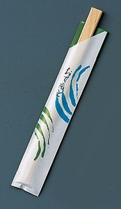割箸袋入　細波　白樺小判　20．5cm