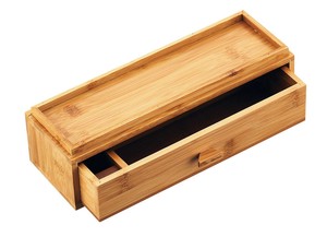 竹製箸箱　引出式（トレイ付）