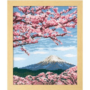 刺しゅうキット『桜と富士山』