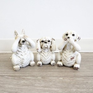 Animal Ornament Dog Set of 3