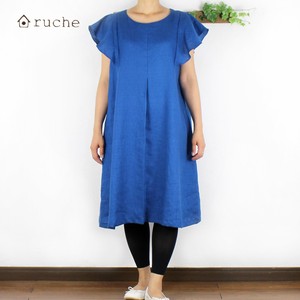 Casual Dress Ruffle Sleeve One-piece Dress Made in Japan
